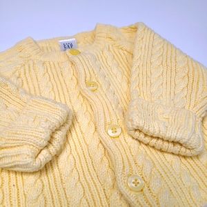 Baby Gap yellow knit sweater